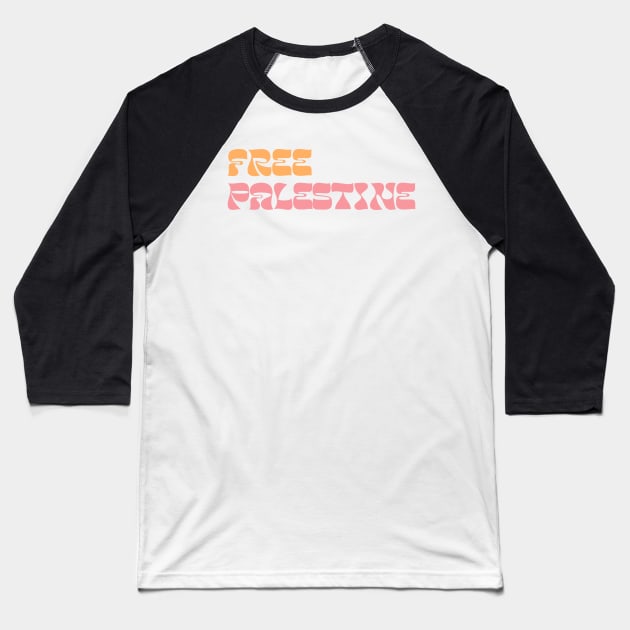 Free Palestine // Support Palestine Baseball T-Shirt by DankFutura